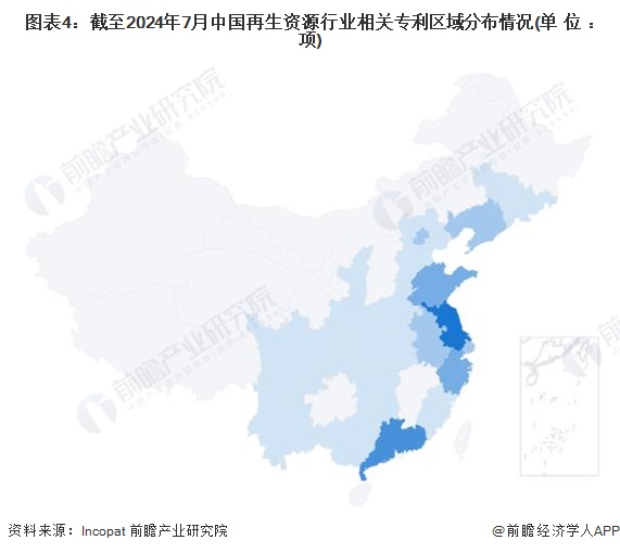 【干货】2024年中国再生资源行业产业链现状及市场竞争格局分析珠三角、长三角地区产业发达(图4)