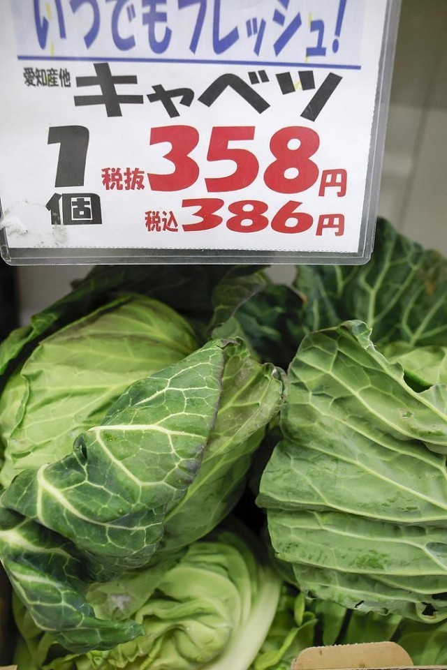 日本食品涨价民众“菜篮子”承重(图1)